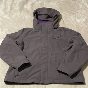 The North Face Purple Hooded Shell Jacket